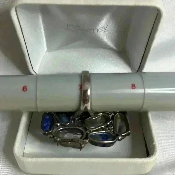 Funky Sterling silver pearl Ring - Picture 7 of 7